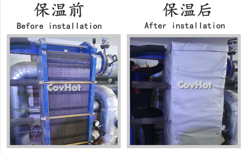 板式<a href=http://www.jmwfg.com.cn/e/tags/?tagname=%E6%8D%A2%E7%83%AD%E5%99%A8%E4%BF%9D%E6%B8%A9 target=_blank class=infotextkey>換熱器保溫</a>套,板換保溫罩